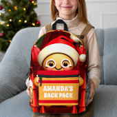 Gingerbread Man Kerst Gepersonaliseerde Kinderen Bedrukte Rugzak