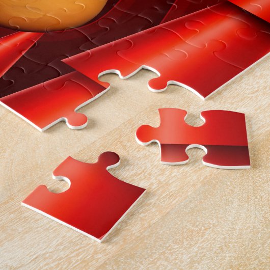 Gingerbread Man Kerst Gepersonaliseerde Kinderen Legpuzzel (Zijkant)