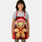 Gingerbread Man Kerst Gepersonaliseerde Kinderen Schort (Insitu)