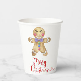 Gingerbread man kerst koekje papieren bekers