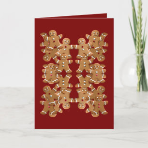 Gingerbread Man Kerst Koekje Vakantie Bakken Feestdagen Kaart