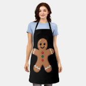 Gingerbread Man Kerst Koekjes Bakken Vakantie Schort (Gedragen)