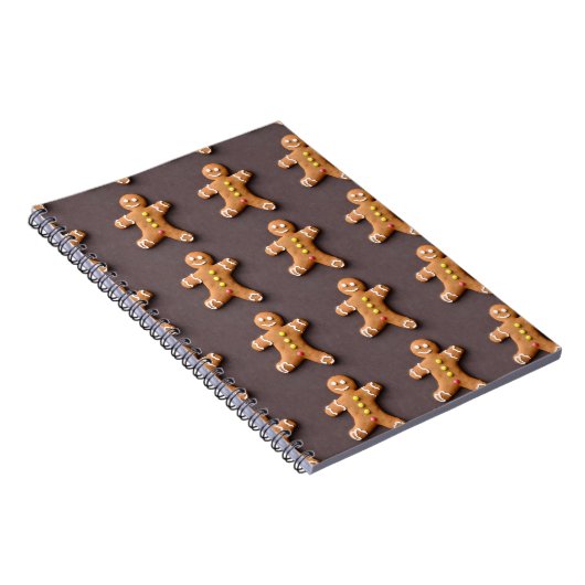 Gingerbread Man Kerst Notitieboek (Rechterzijde)