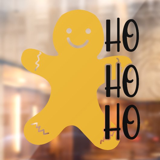 Gingerbread man kerst raam klampen raamsticker (Vel 2)