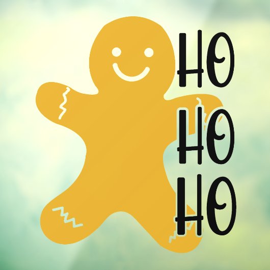 Gingerbread man kerst raam klampen raamsticker (Vel 3)
