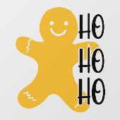 Gingerbread man kerst raam klampen raamsticker (Vel)