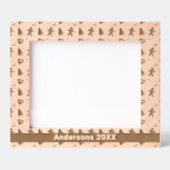 Gingerbread Man, Kerstboom, Harten, Naam 10x8 Gegraveerde Lijstjes (Voorkant)