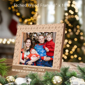 Gingerbread Man, Kerstboom, Harten, Naam 10x8 Gegraveerde Lijstjes