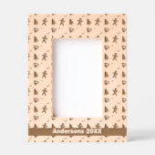 Gingerbread Man, Kerstboom, Harten, Naam 4x6 Gegraveerde Lijstjes (Voorkant)