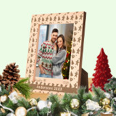 Gingerbread Man, Kerstboom, Harten, Naam 8x10 Gegraveerde Lijstjes