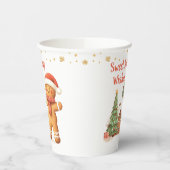 Gingerbread Man Kerstboom Papieren Bekers (Links)