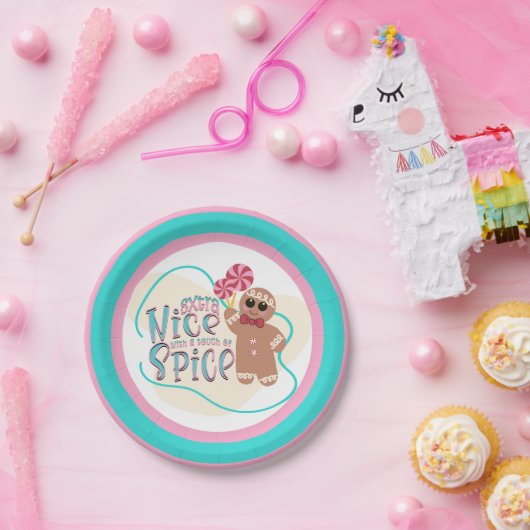 Gingerbread Man Kerstfeest Borden Papieren Bordje (Feest)