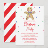 Gingerbread man - Kerstfeest Kaart (Voorkant / Achterkant)