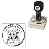 Gingerbread Man Kerstgerechten uit de keuken van Rubberstempel (Gestempeld)