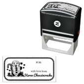 Gingerbread Man Kerstgerechten uit de keuken van Zelfinktende Stempel (In situ)