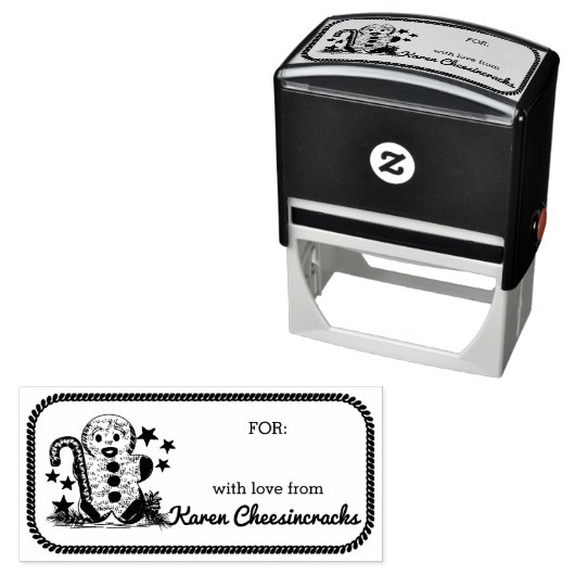 Gingerbread Man Kerstgerechten uit de keuken van Zelfinktende Stempel (In situ)