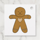 GingerBread Man-kerstkoekje Bedankjes Labels (Achterkant)