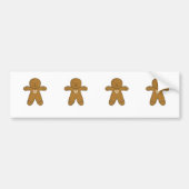 GingerBread Man-kerstkoekje Bumpersticker (Voorkant)