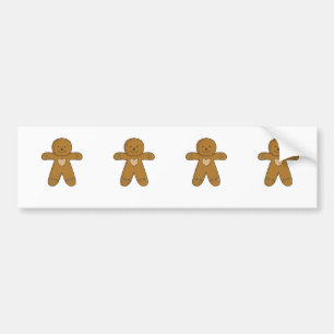 GingerBread Man-kerstkoekje Bumpersticker
