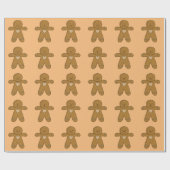 GingerBread Man-kerstkoekje Cadeaupapier (Vlak)