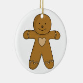 GingerBread Man-kerstkoekje Keramisch Ornament (Rechts)