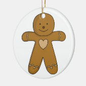 GingerBread Man-kerstkoekje Keramisch Ornament (Links)