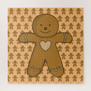 GingerBread Man-kerstkoekje Legpuzzel