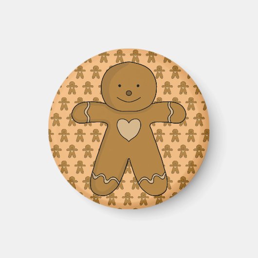 GingerBread Man-kerstkoekje Magneet (Voorkant)