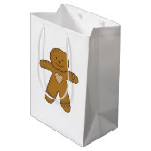 GingerBread Man-kerstkoekje Medium Cadeauzakje (Achterkant Gekanteld)