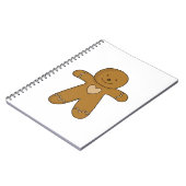 GingerBread Man-kerstkoekje Notitieboek (Linkerzijde)