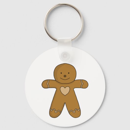 GingerBread Man-kerstkoekje Sleutelhanger (Voorkant)