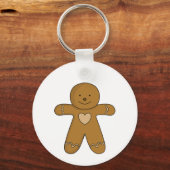 GingerBread Man-kerstkoekje Sleutelhanger (Voorkant)