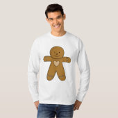 GingerBread Man-kerstkoekje T-shirt (Voorkant volledig)