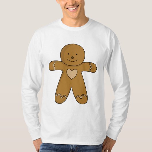 GingerBread Man-kerstkoekje T-shirt (Voorkant)