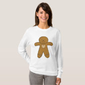 GingerBread Man-kerstkoekje T-shirt (Voorkant volledig)