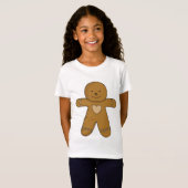 GingerBread Man-kerstkoekje T-shirt (Voorkant volledig)