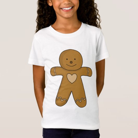 GingerBread Man-kerstkoekje T-shirt (Voorkant)