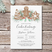 Gingerbread Man Kerstmis Cookie Exchange Party Kaart