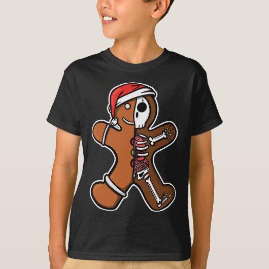 Gingerbread Man Kerstmis Interne Geneeskunde Arts T-shirt (Voorkant)