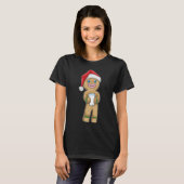 Gingerbread man Kerstmis Melk T-shirt (Voorkant volledig)