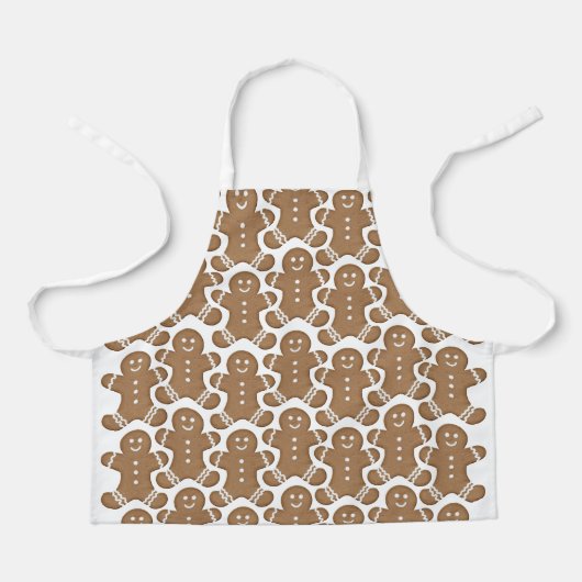 Gingerbread Man Kerstmis Vakantie Koekje Bakken Schort (Voorkant)