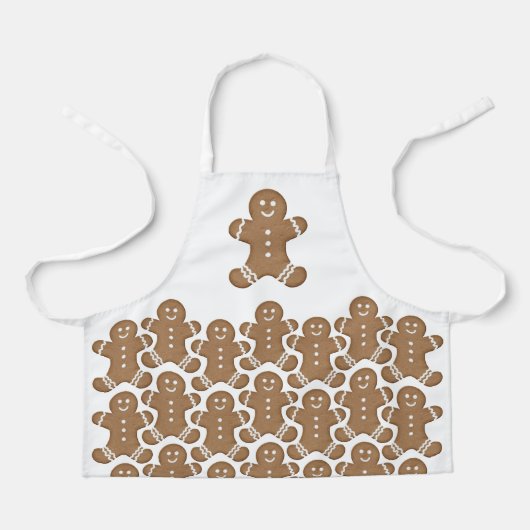 Gingerbread Man Kerstmis Vakantie Koekje Bakken Schort (Voorkant)