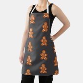 Gingerbread Man Kerstvakantie Cookie Pattern Schort (Insitu)