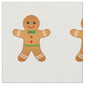 GINGERBREAD MAN - kerstweefsel Stof (Close Up)