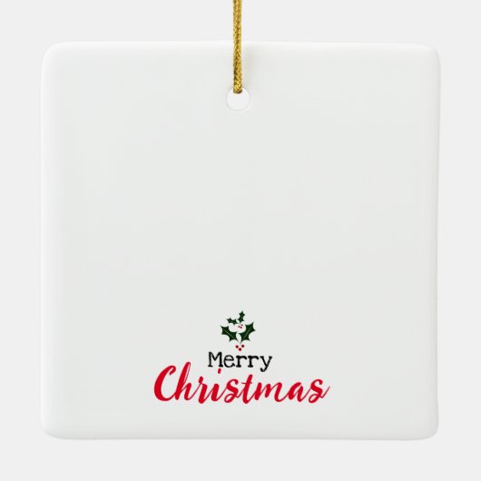 Gingerbread Man Kinder Kerst Foto Ornament (Achterkant)