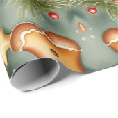 Gingerbread man koekjes en sterren cadeaupapier (Rol Hoek)