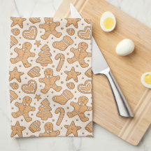 Gingerbread Man Koekjes Neutraal Kerst Beige