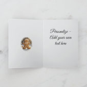 Gingerbread Man Koekjes Whimsical Kerstmis Feestdagen Kaart (Binnen)