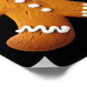 Gingerbread Man Kostuum Grappig Halloween Kerstmis Poster (Hoek)