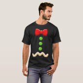 Gingerbread Man Kostuum Kerst Halloween Cookie T-shirt (Voorkant volledig)